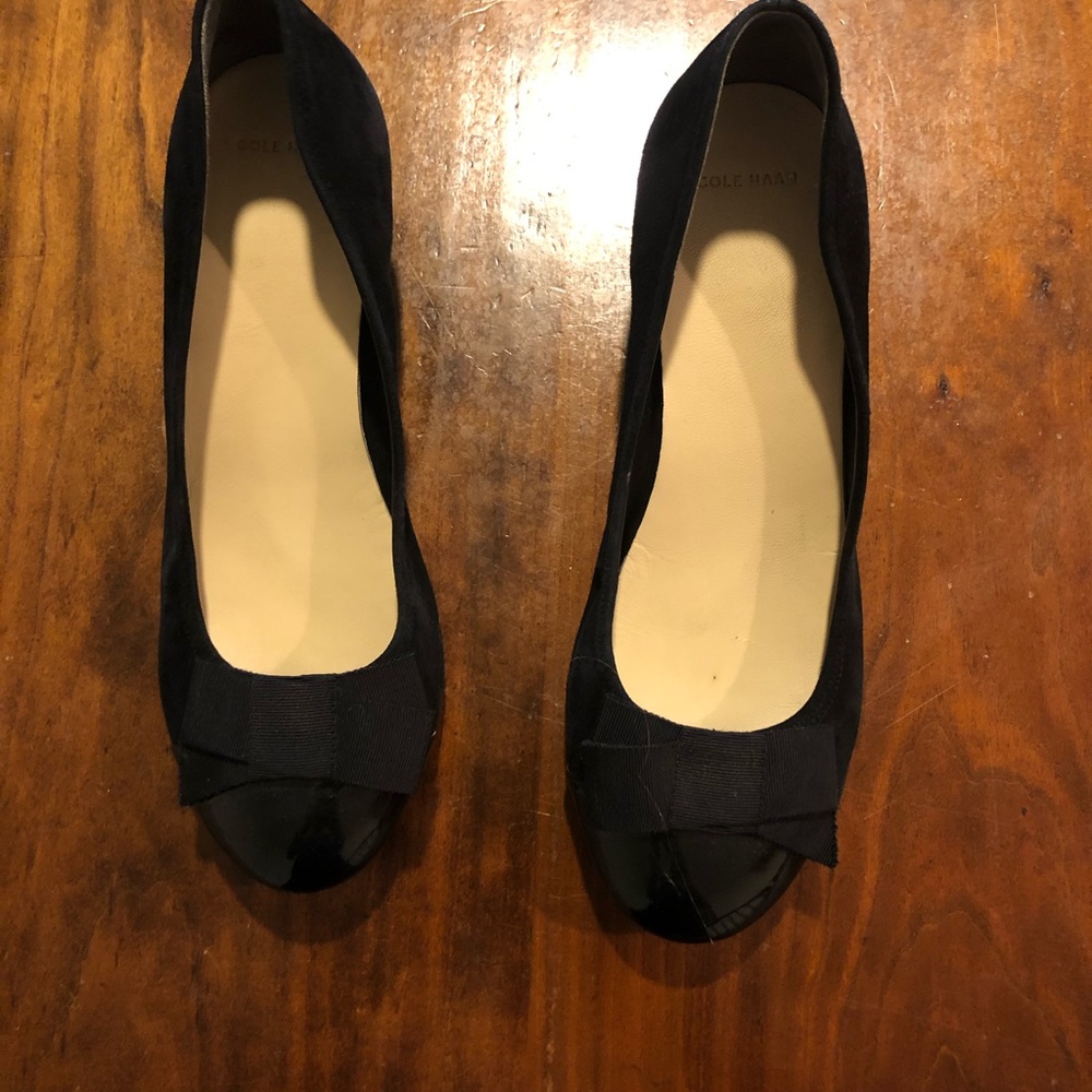 Cole haan heels suede